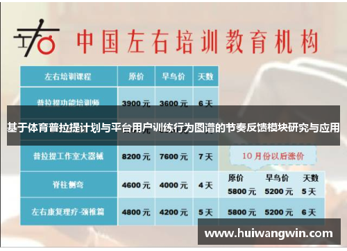 基于体育普拉提计划与平台用户训练行为图谱的节奏反馈模块研究与应用